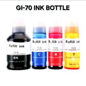 Compatible Ink Refill - Gi70 GI-70 For GM2070 GM4070 G5070 G6070 G7070 Printer (Black 170ml CYM 70ml)