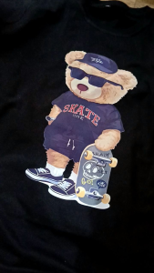 Kaos Distro Anak Beruang Teddy Bear Keren Laki-laki Perempuan Usia 1-10 Bahan Katun Combat 30s