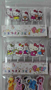 Theme Birthday Cake Decorations Candle Doraemon My Little Pony Hello Kitty Thomas Train Baby Shower
