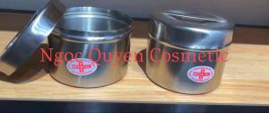 Hộp Inox Đựng Bông Gòn /Hộp Inox Tròn Đựng Bông Gòn (Loại Nhỏ)