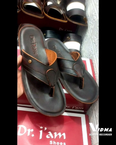 SANDAL KULIT PRIA DR. IAM 4009 COKLAT ( PRODUKSI SENDIRI )
