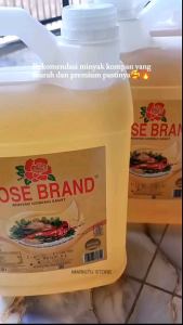Bimoli-Rose Brand Minyak Goreng 5 LiterKemasan Jerigen-Minyak Serbaguna Kualitas Premium100% Original