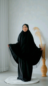 Mukena Rusia Dalanova Dewasa Size Jumbo dan Anak Usia 1-10 tahun Bisa Couple Ibu dan Anak