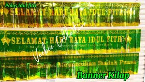 Banner idul fitri ramadhan lebaran puasa/ rumbai idul fitri/ hiasan pintu lebaran/ dekorasi