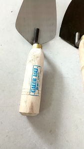 Sendok semen cetok semen galur asli 18 cm paku 4 baja karbon cetok stenlis