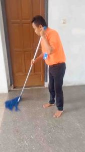 Pel Lantai Pel Jepit Cotton Mop Q2 816 Pembersih Lantai Gagang Pel Kain Pel Serat