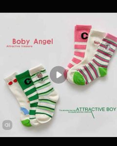 [TẤT CAO CỔ ĐI HỌC]  đôi tất vớ cho bé tiểu học mầm non hình mặt gấu dày dặn không xù lôngCotton thoáng mát 3-8TUOI