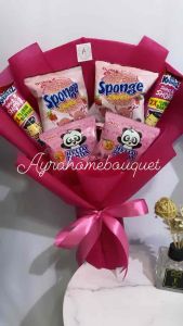 [PINK & BIRU] Bucket Buket Snack Jajanan Kado Wisuda Hadiah Sempro Bingkisan Ultah Murah