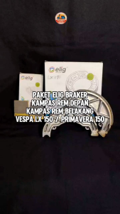 Kampas Rem Elit Satu Set Vespa Matic LX 150 Primavera 150