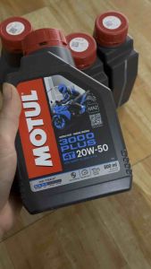 Dầu nhớt Motul 3000 Plus 4T 20W50 800ml-1L dành cho xe số Chính Hãng