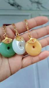 KALUNG LIONTIN GIOK DONAT MODEL TERBARU