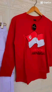 Kaos Kemerdekaan Hut RI Merah Putih Indonesia Combad Kekinian