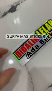 Stiker dibalik lelah ada berkah hologram motor