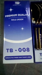 PROMO BUY 1 GET 1 sendok makan gold TB-008G