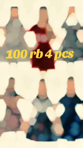 Paket Hemat 100RB 4PCS Dress Anak Batik Cewek Umur 2-12th / Baju Batik Anak Perempuan / Dress Anak Batik