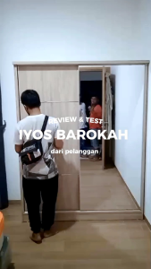 Lemari pakaian pintu sleding