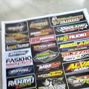 STIKER SOUNDSYSTEM JUMBO UKURAN 31cmX47cm | STIKER PACK ISI 34 | STIKER MURAH 1 LEMBAR