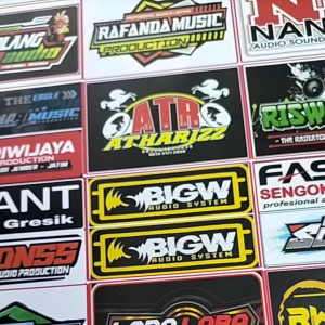 STIKER SOUNDSYSTEM JUMBO UKURAN 31cmX47cm | STIKER PACK ISI 26 | STIKER MURAH 1 LEMBAR