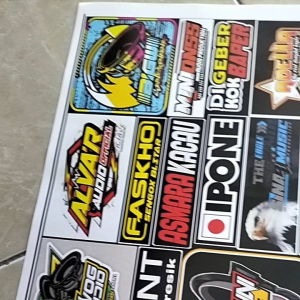 STIKER SOUNDSYSTEM JUMBO UKURAN 31cmX47cm | STIKER PACK ISI 31 | STIKER MURAH 1 LEMBAR