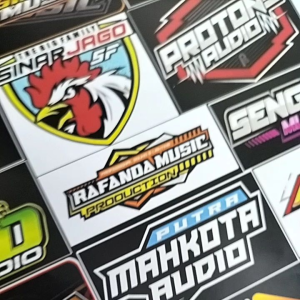 STIKER SOUNDSYSTEM JUMBO UKURAN 31cmX47cm | STIKER PACK ISI 37 | STIKER MURAH 1 LEMBAR