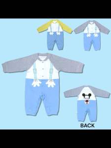 Baby And Kids 1-3 Years Old Boy Overall Bodysuit Cotton Toddler Romper Suit Quality BY-236