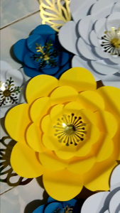 paper flowers backdrop