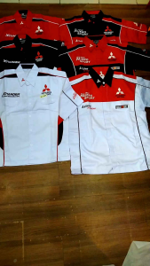 kemeja mitsubishi pajero xpander lengan pendek ralliart
