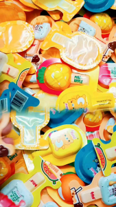 Thạch que kem mix trái cây túi 500gr