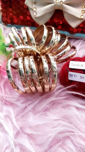 Emas Swasa Gelang Anak Cembung Kotak BerKANCING Cantik Elegan Awet Dalam kuningan