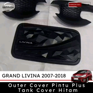 Paket Grand Livina 2007 2018 Cover Outer Mangkok Pintu Tank Cover Hitam Doff