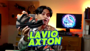 Sepatu Gunung Pria Outdoor Tanpa Besi Anti Licin Anti Slip Lavio Axton Orange