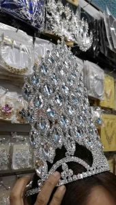 13 inches height big size good quality Levery Miss Pageant crown