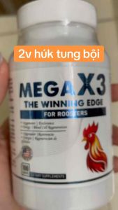 MEGA X3 [Hàng chính hãng]- Nuôi gà chế độ đá 7 ngày phát triển cơ bắp bồi dưỡng thể lực [Hũ 100viên] thuoc nuoiga b12 của mexico