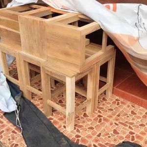 พร้อมส่ง!!เก้าอี้สูง ไม้สวยมาก ไม้แก่ (ไม้สักทอง)(ไม่มีเสี้ยน)30*30*50ซม. เก้าอี้ไม้ เก้าอี้ไม้สัก แข็งแรงทนทาน ไม้สวย งานสวย คุ้มค่าต่อการใช้งาน