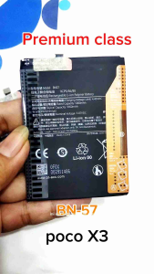 Baterai Poco X3 X3Pro X3NFC Premium Original Batre Xiaomi BN57 Asli