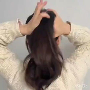 กิ๊บผมแบบใหม่ 2สี/ชุด ยางรัดผม New Hairpin ไซส์L ไม่ทำร้ายหนังศรีษะ เส้นผม