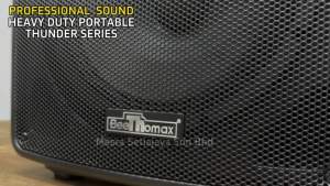 BEETHOMAX THUNDER 10 600W MCMC Heavy Duty Trolley Portable speaker with Wireless Mic (Bluetooth/Mp3/Aux)