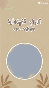 tas rajut Laluna l slingbag rajut