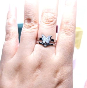 Cincin Wanita Silver Adjustable S29 | Aksesoris Pasangan | Nikah | Lamaran