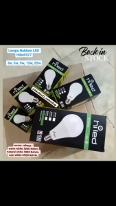 Lampu bohlam led HILED 9 watt e27 / 9 Watt Putih Natural Warm White / hemat listrik