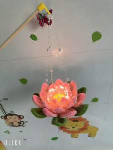 lồng đèn sen size lớn kẽm nhung