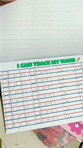 Personalized Name Tracing Pad Customized Tracing Book Tracing Notes 25 Sheets Shapes Numbers Alphabet Learning Pad