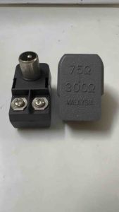 ĐẦU NỐI ĂNG TEN BALUN ( Dùng cho TIVI đời cũ )