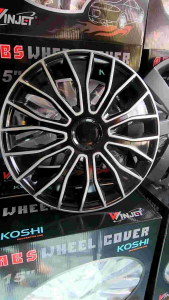 ฝาครอบล้อกะทะ14นิ้วชุด4ฝาลายขายดีสีดำ