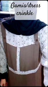 CUCI GUDANG (120rb dapat 2) Gamis Motif bunga gamis kekinian dress bunga muslimah