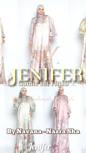 (9) NAVANA JENIFER SET Baju Dress Set Hijab Scarf Wanita Muslimah Jenifer Set By Navana. Nazra Sha