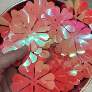 100G Bông Tuyết 6 Cánh 66cm [Màu Sữa] Mới Làm Cây Tài Lộc DIY