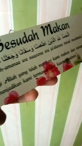 Doa Sesudah Makan Walldecor Hiasan Dinding 65cm x 30cm Tebal 6mm