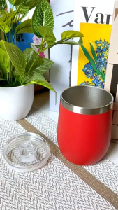 MUG GELAS TELUR STAINLESS 350ML