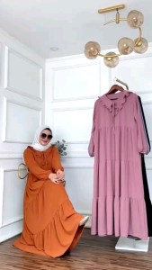 GAMIS MUSLIM CRINKLE PREMIUM BUSUI BUMIL|DRESS MUSLIM CANTIK TERBARU CRINKLE JUMBO BUSUI BUMIL|GAMIS MUSLIM CANTIK|DRESS MUSLIM KEKINIAN TERBARU|GAMIS PESTA CRINKLE PREMIUM